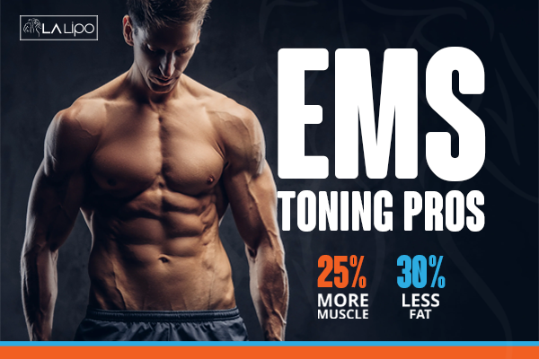 Image of man with sculpted stomach showing the fat loss and muscle gain of LA-EMS Body Sculpting Treatment Sleaford